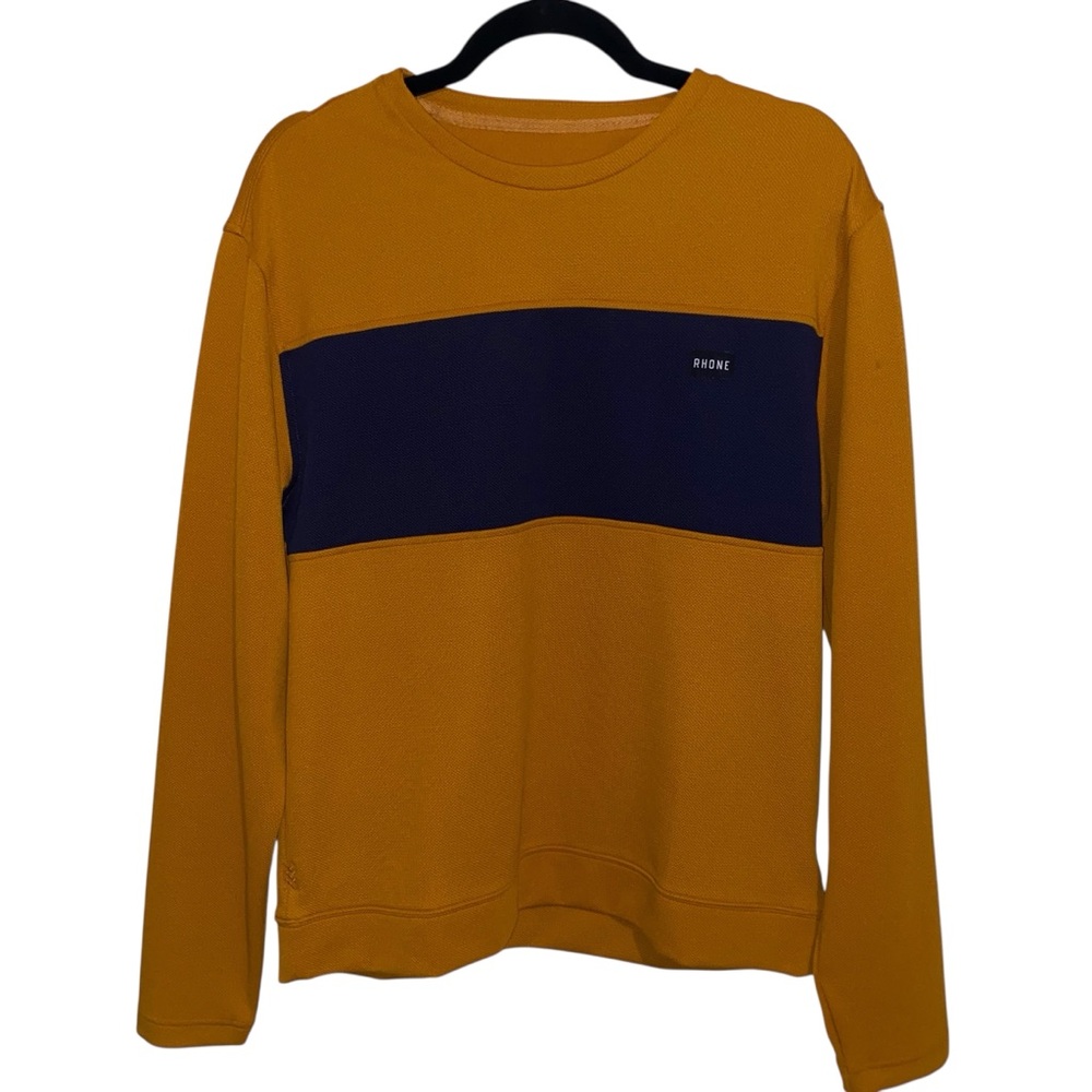 Rhone Prime Pique Shirt Mens Small Pullover Logo Outdoor Performance Preppy